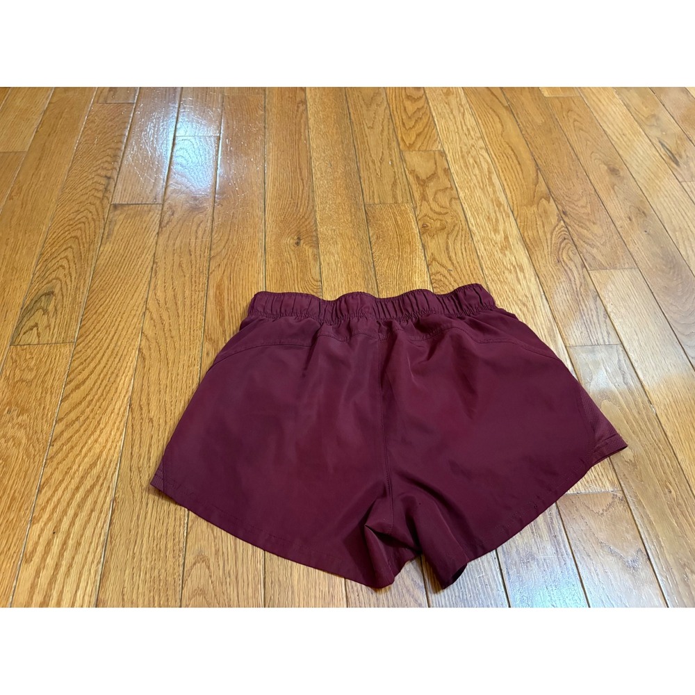Athletic Works Womens Burgundy Running Shorts lined Mesh Panels Size M medium - Picture 5 of 8